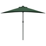 vidaXL Parasol de Jardin Demi avec Poteau en Aluminium Vert 294 cm