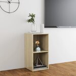 vidaXL Meuble TV chêne sonoma 72x35x36 5 cm bois d’ingénierie