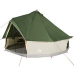 vidaXL Tente familiale tipi 12 personnes vert imperméable