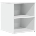 vidaXL Armoire d'angle blanc 200x40x45 cm bois d’ingénierie