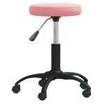 vidaXL Chaise de salle à manger Rose Velours