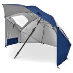 Sport-brella parasol de plage premiere xl bleu 243 cm