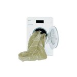 Tapis coton lavable Mini Monstera olive - 75 x 100 cm