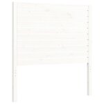 vidaXL Cadre de lit avec tête de lit blanc 90x200 cm bois massif