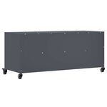 vidaXL Meuble TV anthracite 100 5x39x43 5 cm acier laminé à froid
