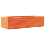 vidaXL Jardinière cire marron 90x40x23 cm bois de pin massif