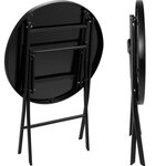 Ensemble table et chaises de jardin noir 2208283