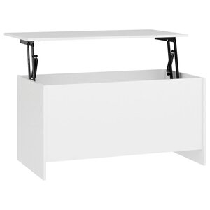 vidaXL Table basse Blanc 102x55 5x52 5 cm Bois d'ingénierie