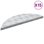 vidaXL Marches d'Escalier en Aluminium 15 Pièces Antidérapantes 60x18 cm