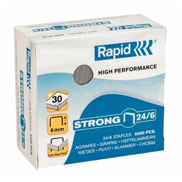 Agrafes 24/6mm 5M G Strong RAPID