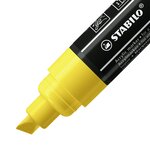 Marqueur pointe large FREE acrylic T800C jaune x 5 STABILO
