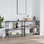 vidaXL Table console sonoma gris 180x29x76 5 cm bois d'ingénierie