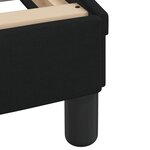 vidaXL Cadre de lit sans matelas noir 200x200 cm tissu