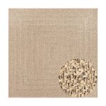 vidaXL Tapis ZIZUR 240x240 cm aspect de jute intérieur et extérieur