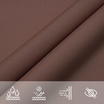 vidaXL Voile de parasol tissu oxford triangulaire 4x5x6 4 m marron