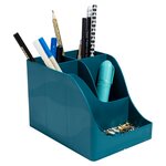 Pot À Crayons Pen Wave Neo Deco - Bleu Canard - X 4 - Exacompta