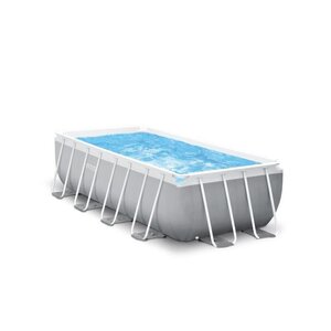 Intex kit piscine prism frame rectangulaire tubulaire (l)4,00 x (l)2,00 x (h)1,22m