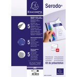 Kit De Présentation Serodo Pour Relier Jusqu'à 60 Feuilles A4. - Bleu - X 5 - Exacompta