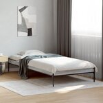 vidaXL Cadre de lit sans matelas sonoma gris 100x200 cm