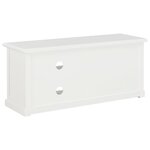 vidaXL Meuble TV Blanc 90x30x40 cm Bois