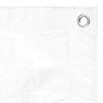 vidaXL Bâche 180 g/m² 6x6 m Blanc PEHD
