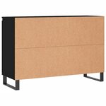 vidaXL Buffet noir 104x35x70 cm bois d’ingénierie