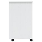 vidaXL Armoire roulante avec tiroirs MOSS blanc bois de pin solide