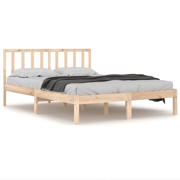 vidaXL Cadre de lit Bois de pin massif 200x200 cm