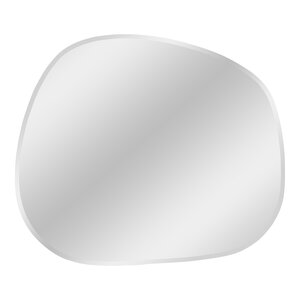 Miroir forme organique bord facetté 47x50 cm