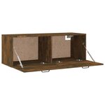 vidaXL Armoire murale Chêne fumé 100x36 5x35 cm Bois d'ingénierie