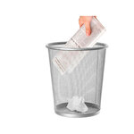 Corbeille à papier q-connect maille métallique 13l 265mm diamètre hauteur 280mm coloris argent