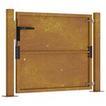 vidaXL Portail de jardin 105x105 cm acier corten