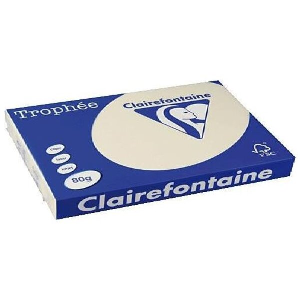 Ramette 500 Feuilles Papier 80g A3 420x297 mm Certifié FSC IVOIRE TROPHÉE