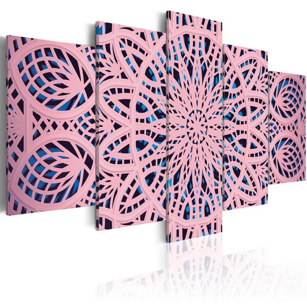 Tableau - pink exoticism l x h en cm 200x100