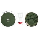 vidaXL Tente d'intimité vert escamotable imperméable