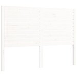 vidaXL Cadre de lit sans matelas blanc 120x200 cm bois de pin massif