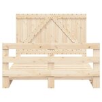 vidaXL Cadre de lit avec tête de lit 160x200 cm bois de pin massif