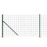 vidaXL Clôture en treillis métallique avec bride vert 0 8x10 m