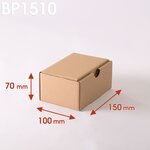 Lot de 1000 boîtes postales brunes 150x100x70 mm