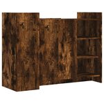 vidaXL Buffet chêne fumé 100x35x75 cm bois d'ingénierie