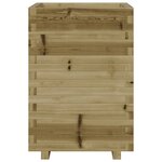 vidaXL Jardinière 50x50x72 5 cm bois de pin imprégné