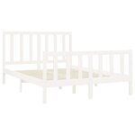 vidaXL Cadre de lit sans matelas blanc 140x200 cm bois de pin massif