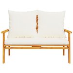 vidaXL Ensemble de jardin avec coussin bois massif acacia