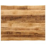 vidaXL Dessus de table bord vivant 100x80x2 5 cm bois de manguier brut