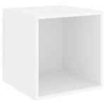 vidaXL Ensemble de meuble TV 3 Pièces Blanc Aggloméré