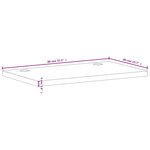 vidaXL Dessus de bureau 80x40x4 cm bois massif de hêtre