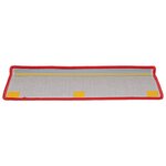 vidaXL Tapis d'escalier 15 Pièces 65x21x4 cm Rouge