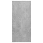 vidaXL Bureau d'ordinateur portable gris béton bois d'ingénierie