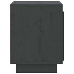 vidaXL Tables de chevet 2 Pièces Gris 40x30x40 cm Bois de pin solide