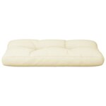 vidaXL Coussin de palette crème 70x40x12 cm tissu
